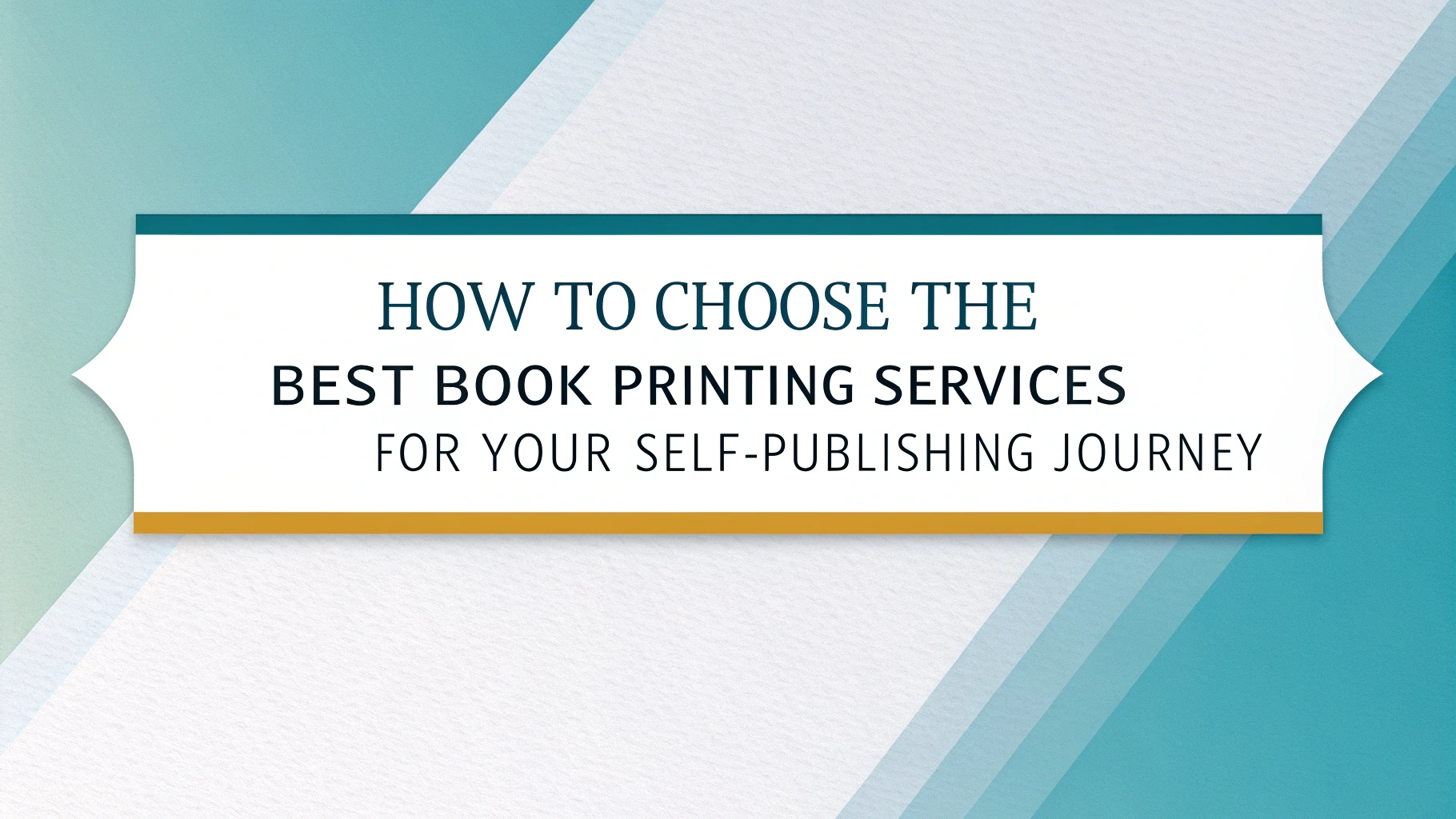 How to Choose the Best Book Printing Services for Your Self-Publishing Journey